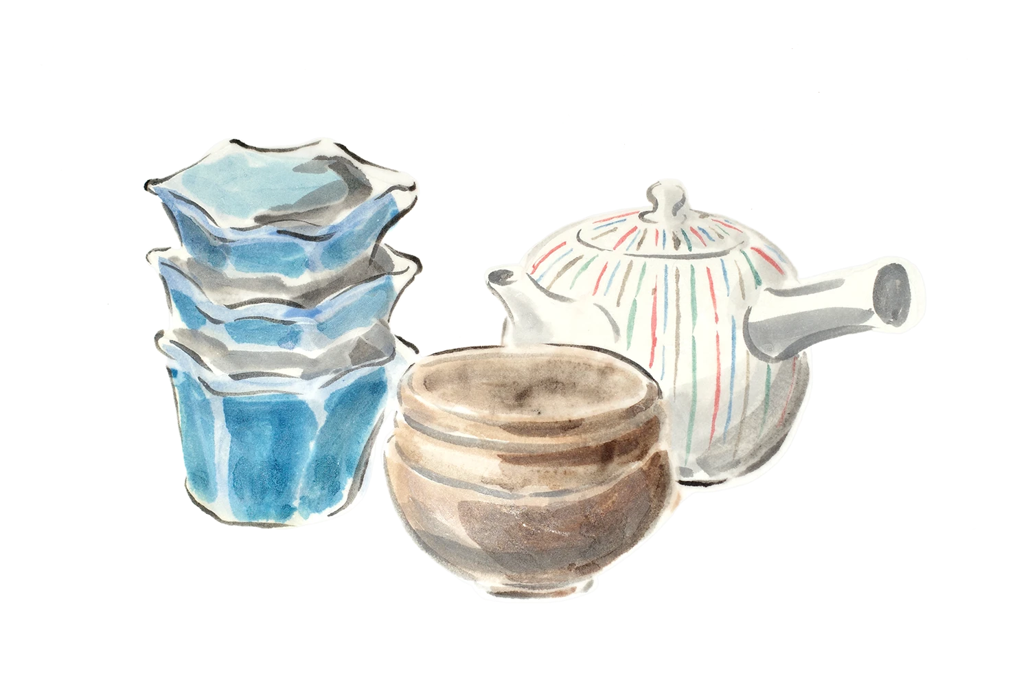 銀座　東哉製　向付器　5個セット 銀座 東哉製 向付器 5個セット