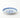 Plate, blue and white, melon arabesque, round, 6 inches
