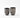 Teacup Black Mishima Koshimaru Large and Small